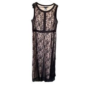 Candalite size XL black lack maxi goth fairy boho